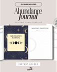 Abundance Journal Canva Template | 42 Pages Editable | Manifestation & Mindset Workbook PLR + MRR | Digital Law of Attraction PDF