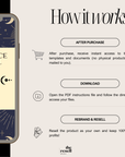 Abundance Journal Canva Template | 42 Pages Editable | Manifestation & Mindset Workbook PLR + MRR | Digital Law of Attraction PDF