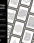 100 Maze Maps Bundle | Canva Editable + PDF | Printable Puzzle Games Pages for Kids & Adults | PLR + MRR License for Resell | Kindle KDP