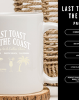 Last Toast on the Coast 300 DPI PNG | Bachelorette Party Shirt | Retro Beach Bach Design | Hen Party Sublimation Clipart