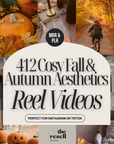 412 Cosy Fall, Autumn & Halloween Reels Video Bundle | Canva MP4 1080 x 1920 | IG Tiktok Social Media Content Bank | PLR MRR Commercial Use