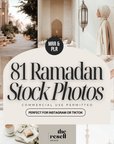 81 Ramadan Aesthetic Stock Photos | Muslimah Islamic Modest Hijabi PNG Bundle | PLR + MRR | Commercial Use | Google Drive Download