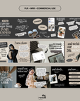 18 Seamless Scrapbook Carousel Templates | Canva Instagram Post Kit | Aesthetic Social Media Templates | PLR & MRR Commercial Use