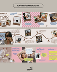 18 Seamless Scrapbook Carousel Templates | Canva Instagram Post Kit | Aesthetic Social Media Templates | PLR & MRR Commercial Use