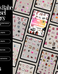 400+ Boss Babe Carousel Digital Stickers Canva Templates | Glam Rich Boss Babe Social Media PNGs | PLR MRR for Instagram Carousels & TikTok