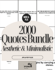 2000 Quotes Bundle | Great for Printable Wall Art, Print on Demand Products, Social Media, Quote Pages| JPG PDF | PLR Master Resell Rights