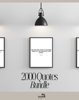 2000 Quotes Bundle | Great for Printable Wall Art, Print on Demand Products, Social Media, Quote Pages| JPG PDF | PLR Master Resell Rights