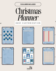 Christmas Holiday Planner Canva Template | 38 Page Holiday Festive Printable w/ Tags, Bingo, Games | PLR MRR Digital Organizer for Canva