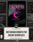 Instagram Growth for Online Businesses eBook | Written by Creator of The Catalyst Collective | Master Resell Rights (MRR)| PLR | Canva Editable eBook