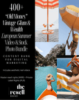 400+ "Old Money" Vintage Glam, Wealth and Luxury European Summer Instagram/TikTok Reel Videos Content Bank | MRR - theResellBrand