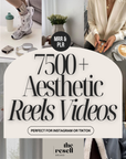 7500+ Instagram/Tiktok Reel Videos Content Bank | Aesthetic, Faceless, Feminine Faceless, Travel, Luxury Women, Boss Babe and Melanin Videos | MRR (Copy)