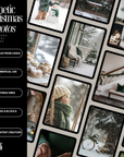 156 Aesthetic Green Christmas Stock Images Photos | Content Bank Saved in Canva | Holiday PNG Bundle | PLR & MRR Commercial Use