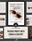 Passive Profit with Canva + ChatGPT | Done For You eBbook | PLR | MRR Resell Rights | Digital Marketing Product Guide - theResellBrand