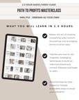Path to Profits Masterclass | 2.5 Hours Video Audio Course | Viral IG 101 Mini Digital Marketing Course PLR & MRR - theResellBrand