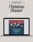 Christmas Holiday Planner Canva Template | 38 Page Holiday Festive Printable w/ Tags, Bingo, Games | PLR MRR Digital Organizer for Canva