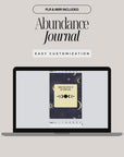 Abundance Journal Canva Template | 42 Pages Editable | Manifestation & Mindset Workbook PLR + MRR | Digital Law of Attraction PDF