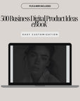 500+ Business Digital Product Ideas eBook | Editable Canva Template + PDF | ChatGPT-Ready Prompts | PLR + MRR Included