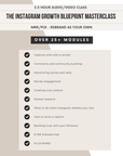 The Instagram Growth Blueprint Masterclass 3 Hour Video Course | 25 Modules, 99 Videos | Viral IG 101 Course | Digital Marketing Course with PLR & MRR - theResellBrand