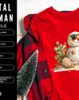 Coastal Snowman 300 DPI PNG | Beach Christmas Sublimation Design | Tropical Holiday Clipart | POD & Commercial Use
