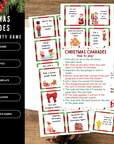 Christmas Charades Game Canva Template | 30 Printable Cards + Rules PDF | Holiday Party Game | PLR MRR Instant Download