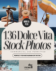 136 Dolce Vita Aesthetic Stock Photo Bundle | Italian Luxury Lifestyle PNGs | MRR + PLR | Commercial Use | Vintage Wealth Rich Luxe Pack