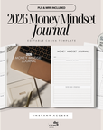 2026 Money Mindset Journal Canva Template | 52 Page Printable PDF | Digital Financial Planner | PLR MRR Resell Rights