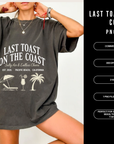 Last Toast on the Coast 300 DPI PNG | Bachelorette Party Shirt | Retro Beach Bach Design | Hen Party Sublimation Clipart