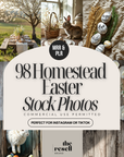 98 Homestead Easter Stock Photos | Neutral Aesthetic PNG Bundle | PLR + MRR | Commercial Use | Google Drive Download