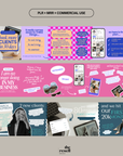 18 Seamless Scrapbook Carousel Templates | Canva Instagram Post Kit | Aesthetic Social Media Templates | PLR & MRR Commercial Use