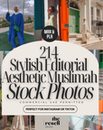 214 Muslimah Editorial Stock Photos Images | Hijabi Aesthetic PNG Content Bank Bundle | PLR + MRR | Google Drive | Commercial Use Included