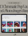 413 Chromatic Pop Vault Stock Photo Image Content Bank | Neon Bright Editorial Fashion PNG | MRR + PLR + Commercial Use