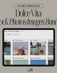136 Dolce Vita Aesthetic Stock Photo Bundle | Italian Luxury Lifestyle PNGs | MRR + PLR | Commercial Use | Vintage Wealth Rich Luxe Pack